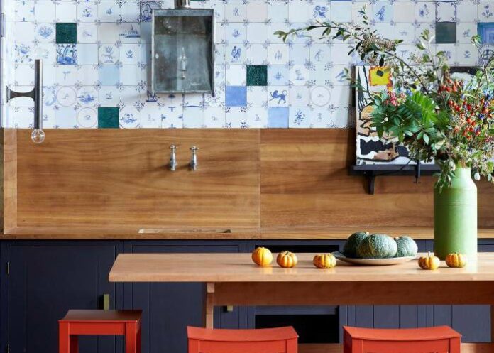 The New/Old Risky Tile Trend I’m Exploring For The Farm – Flower “Statement” Tiles, Murals, And Contemporary Delft Tile