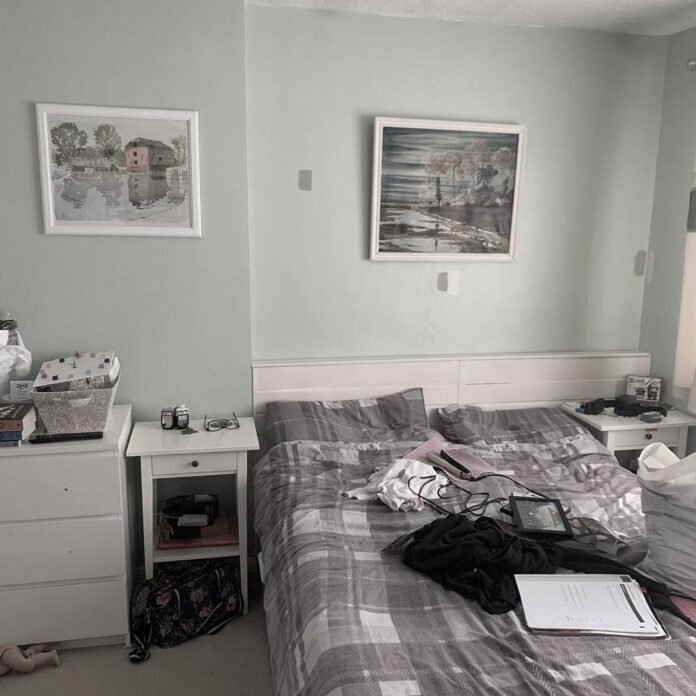 A £3 IKEA hack helped transform this bedroom into a scandi-inspired retreat