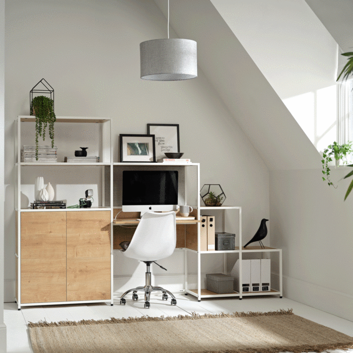 home office with storage