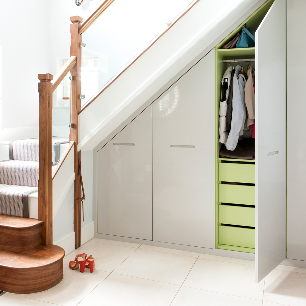 built in bespoke under stairs cupboards