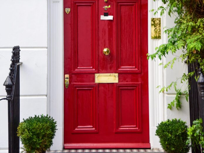 Get Noticed with Red Front Door Color