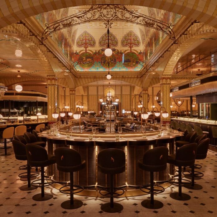 Harrods Dining Hall by Lighting Design International