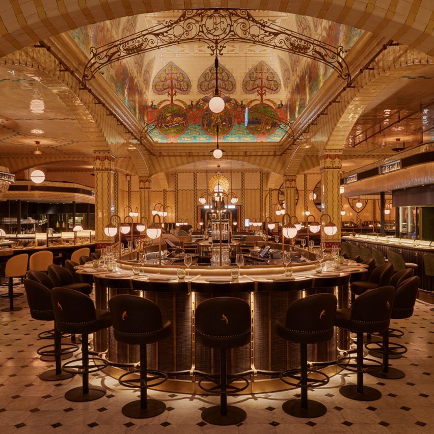 Harrods Dining Hall by Lighting Design International