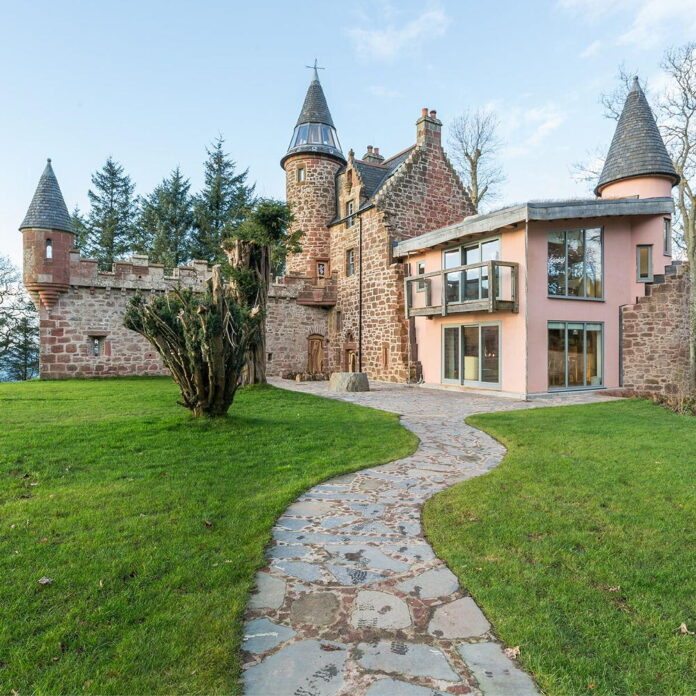 You can stay in a pink castle – and even sleep in one of the turrets!