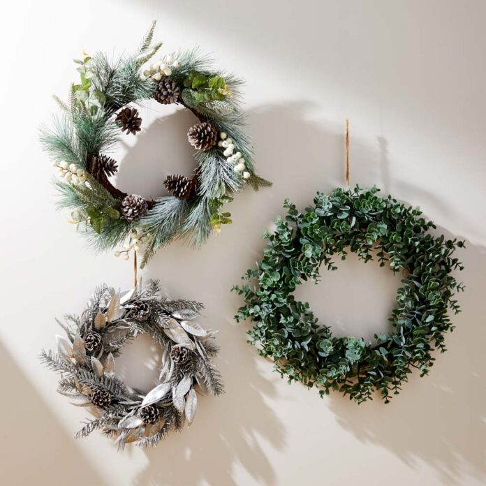 three primark christmas wreaths