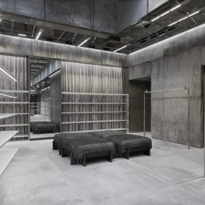 Concrete Balenciaga store in Berlin