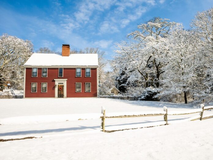 Snowy, Winter, House