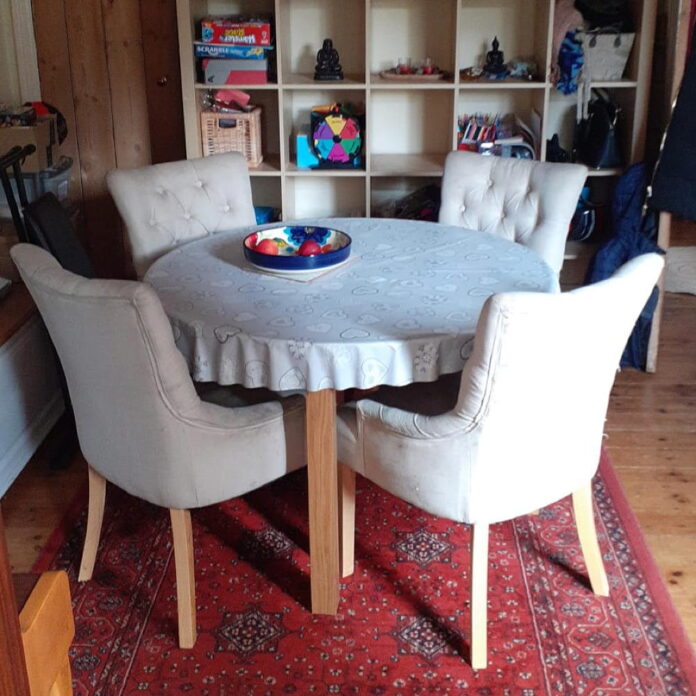 Neutrals are anything but dull in this incredible dining room transformation