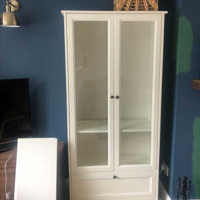 white ikea shelving unit