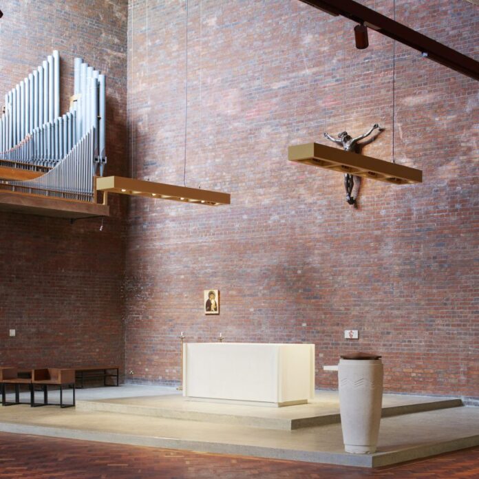 St John Chrysostom church altar and sanctuary floor by Max Lamb