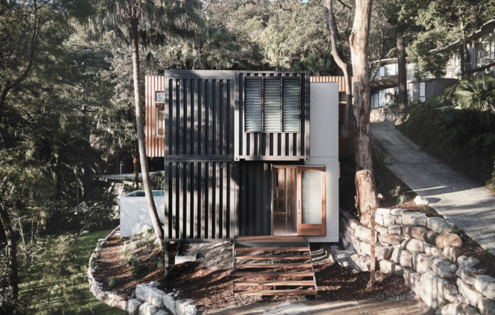 A Fire-Resistant Bushland Home Made From Shipping Containers