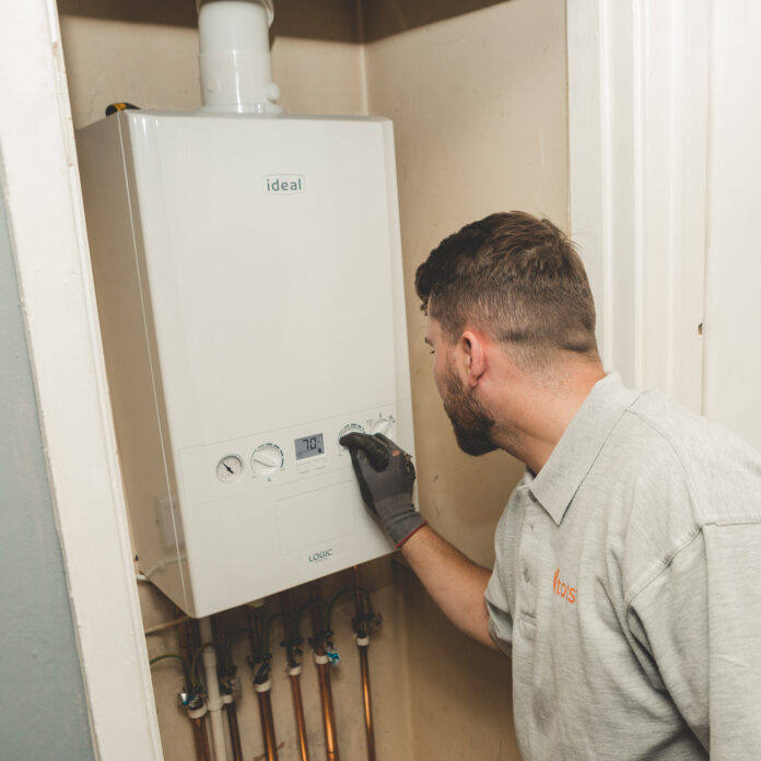 Toasti Gas engineer servicing boiler