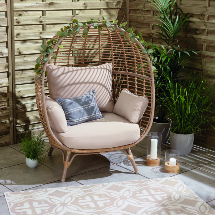 mrs hinch's egg chair at tesco