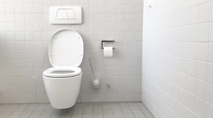 Closing Your Toilet Lid Reduces Aerosol Droplets