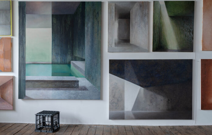 Helen Redmond’s Latest Exhibition Explores Light + Modernist Architecture