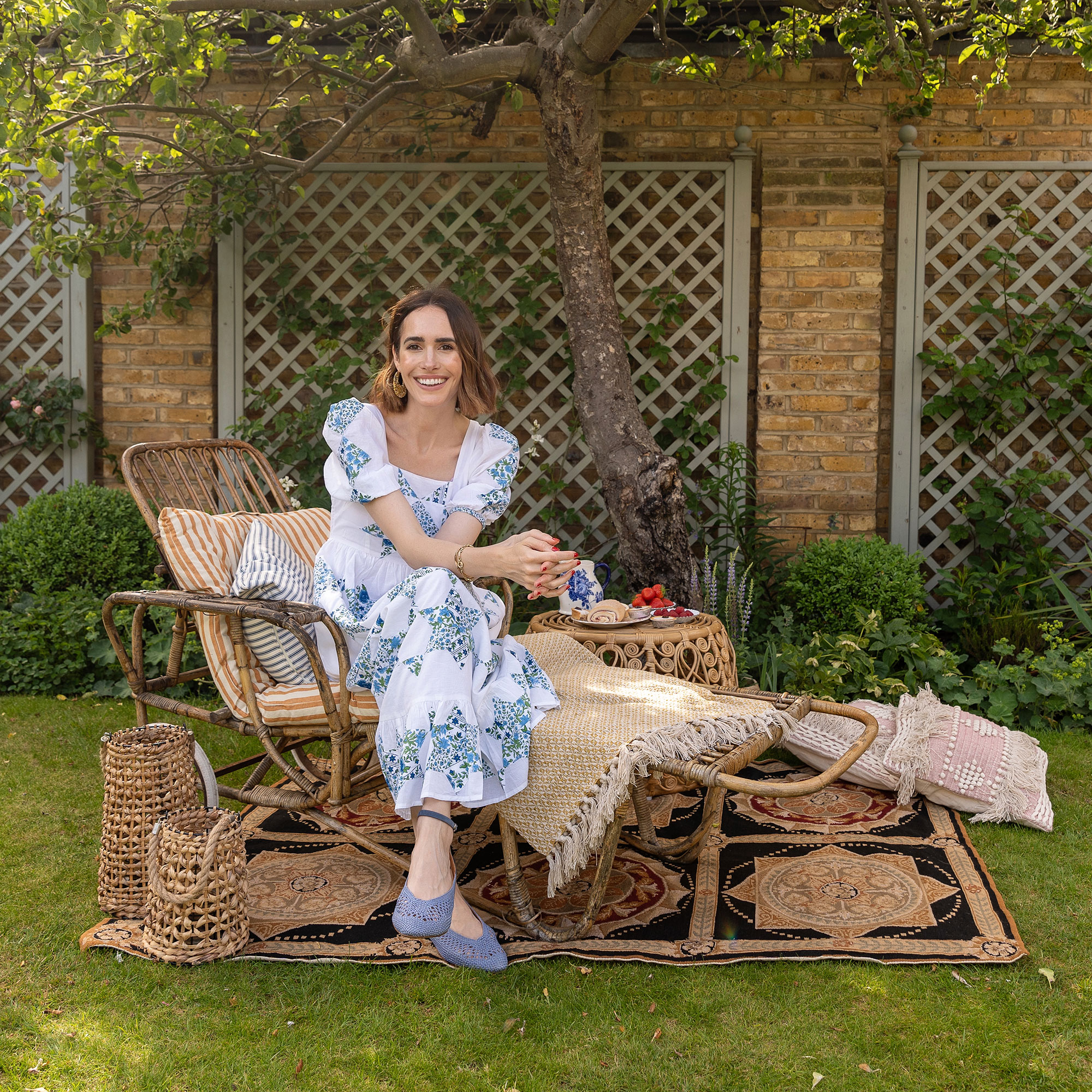 Louise Roe reveals her secret for creating a stylish outdoor space on a budget