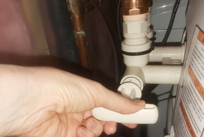 Set the Water Softener System to Bypass Mode