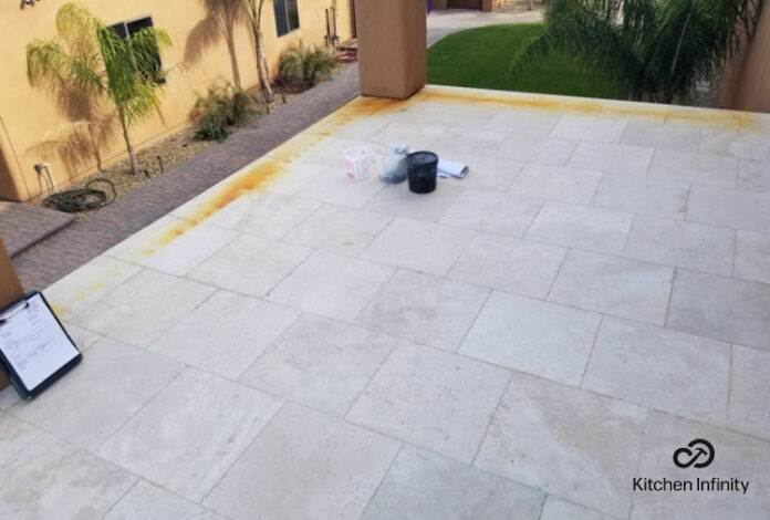 How To Remove Stains From Travertine Pavers