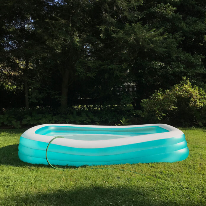 Parents are raving about this genius hack for keeping a paddling pool clean