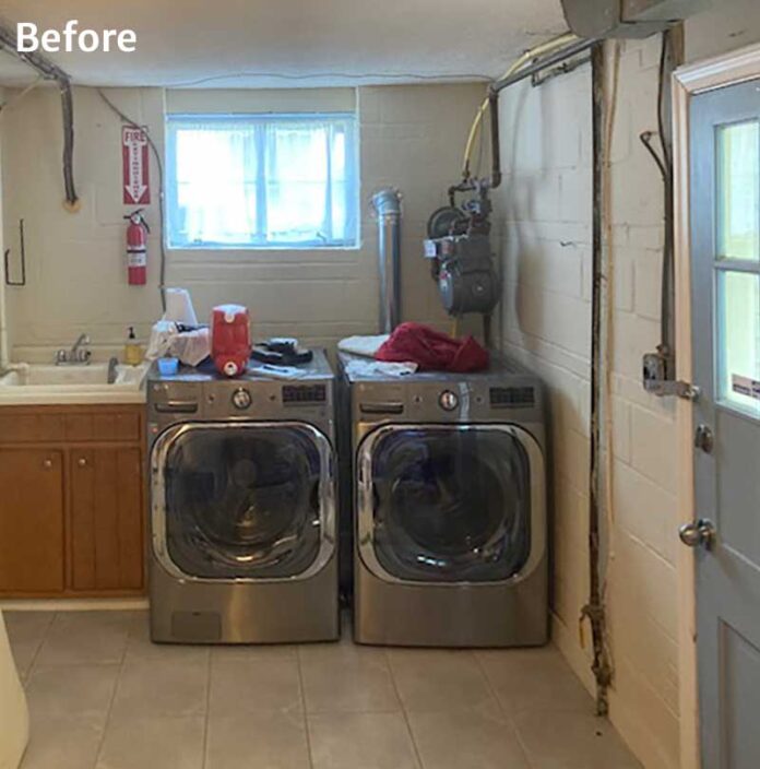 Holistically Designed IKEA Laundry Rooms bring it all together