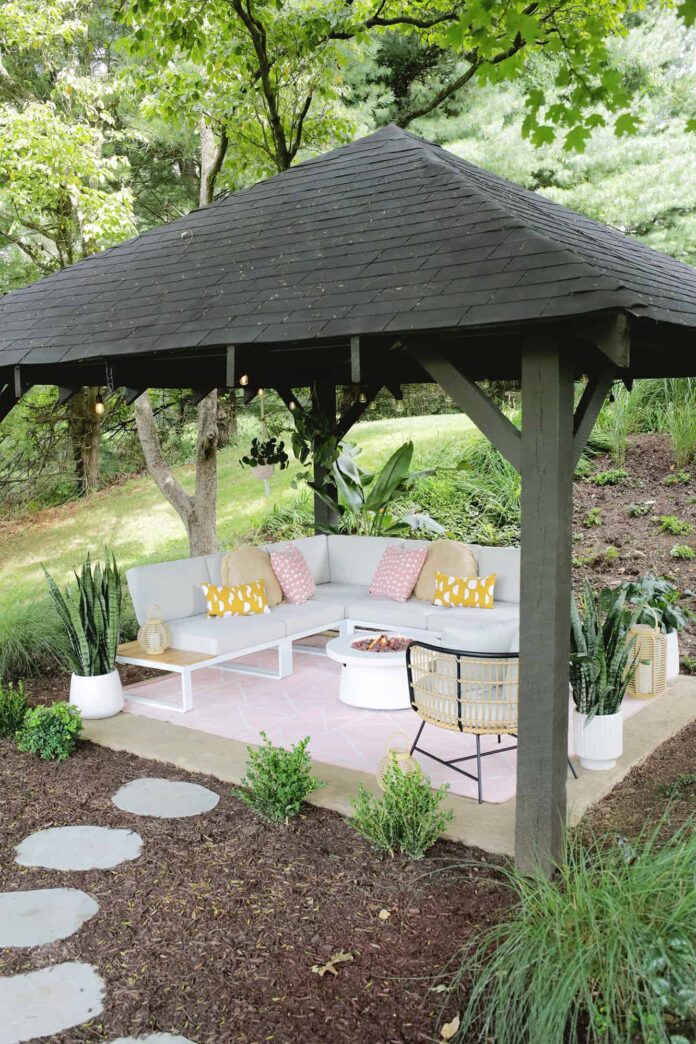 A Backyard Makeover For Our Outdoor Pavilion (Before + After!)