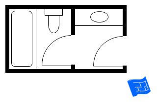 Putting Together a Small Bathroom Floor Plan: Small Bathroom Layout Ideas