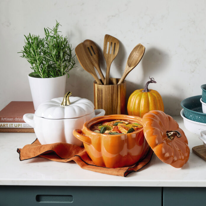 Aldi's pumpkin casserole dish looks just like Le Creuset's but is £250 cheaper