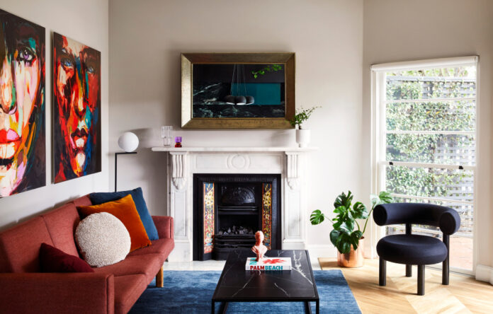 Inside A Bold, LA-Inspired Townhouse Filled With Colour + Art