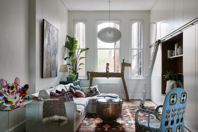 Bohemian spirit infused in art-filled St Kilda apartment reno