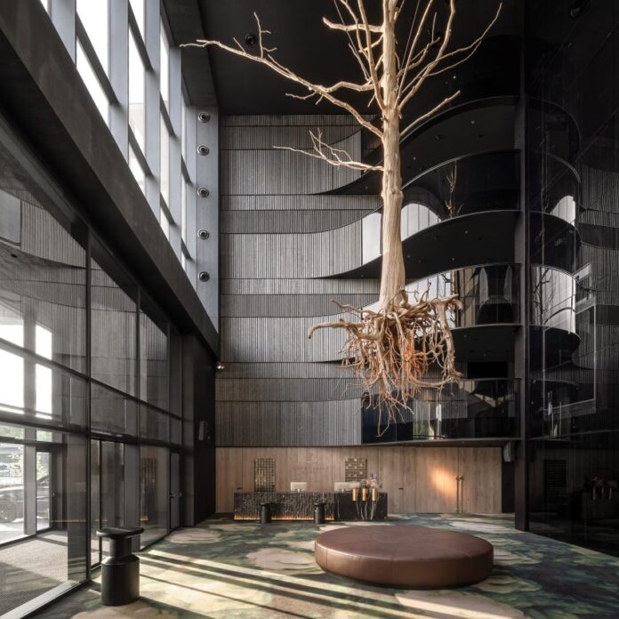 Interior of Grand Emily Hotel Lobby