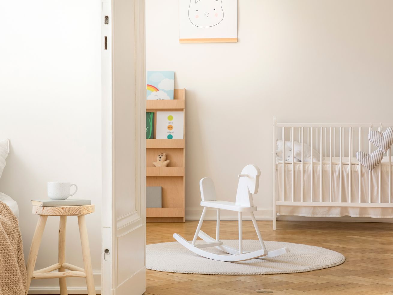 Crib in baby’s room