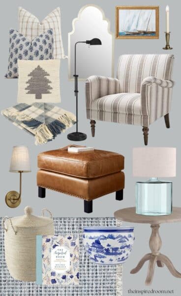Coastal Cottage Winter Mood Board