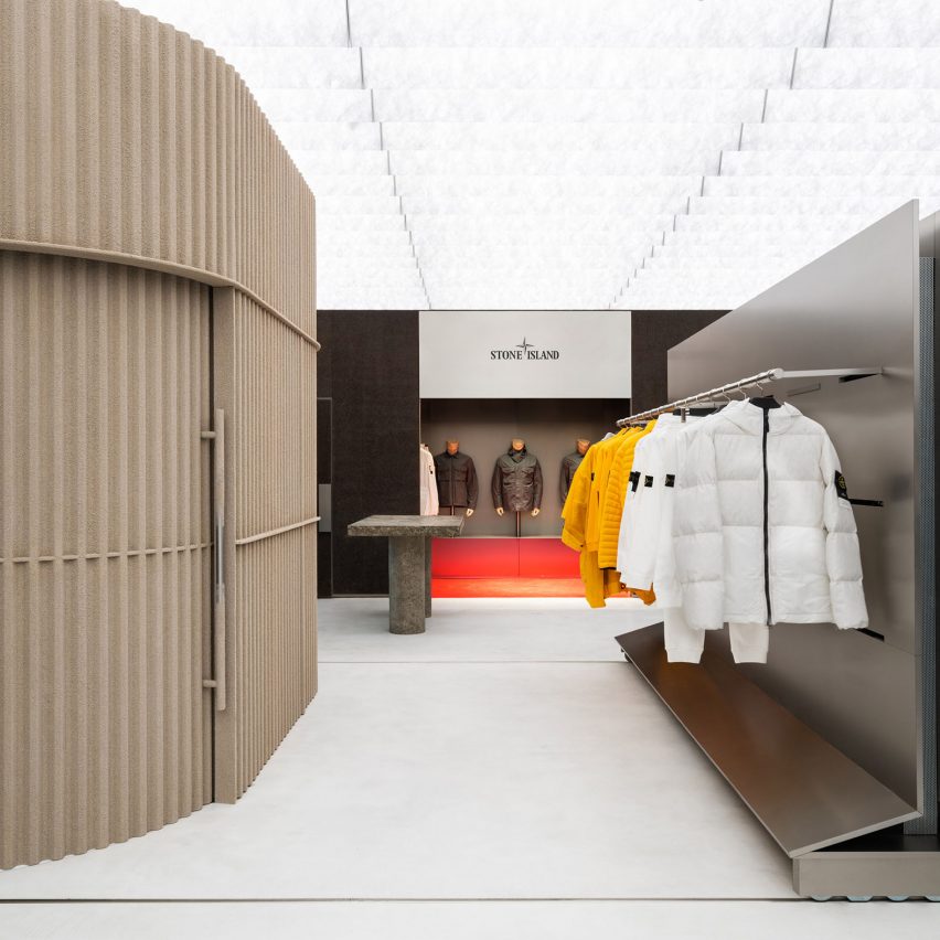 Stone Island store interior in Chicago