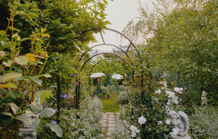 A Magical, Layered Melbourne Garden – With Giant Metallic Mushrooms!