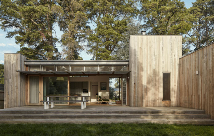 Inside A Simple But Striking Beach House, Surrounded By Trees