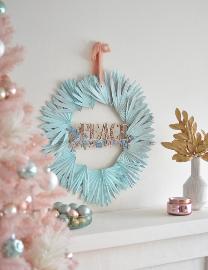 Boho Palm Peace Wreath