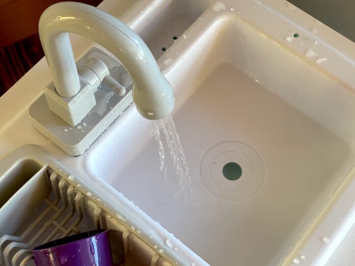 play kitchen real working sink running water