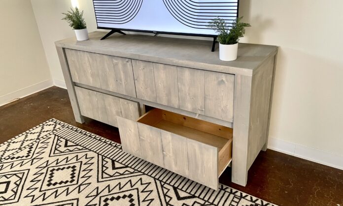 Rustic modern farmhouse dresser