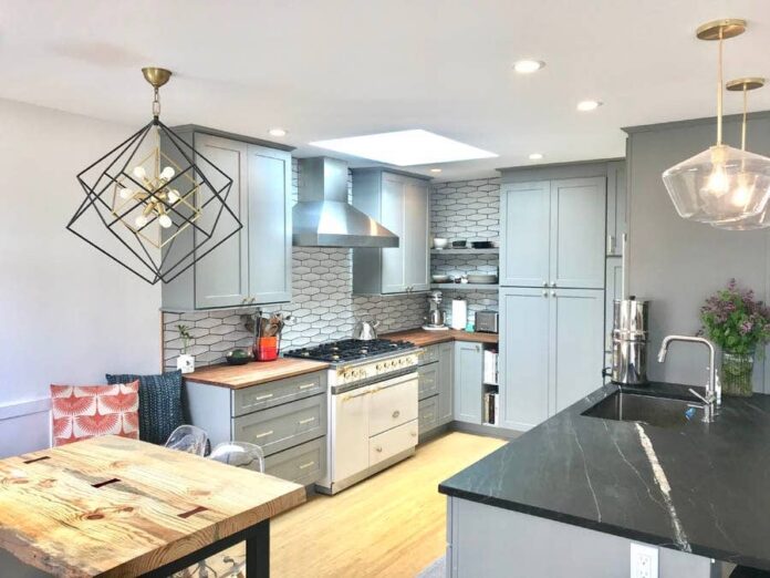 new cabinets transform small kitchen.