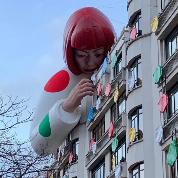 Photo of Yayoi Kusama Louis Vuitton inflatable