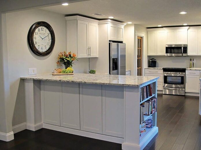 Lufkin Texas kitchen renovation features CliqStudios Shaker Painted White cabinets