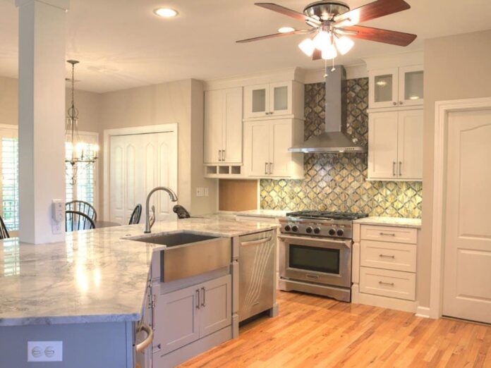 Mount Pleasant South Carolina kitchen renovation features CliqStudios Shaker Painted White cabinets