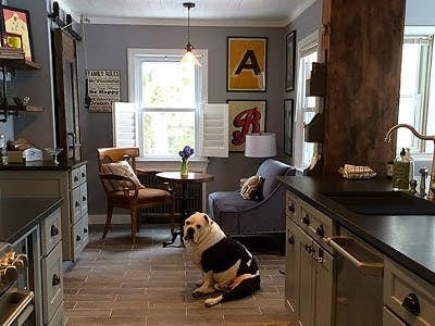 Remodeled Connecticut kitchen renovation features CliqStudios Shaker Painted White cabinets