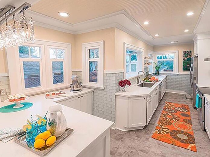 Everett Washington kitchen renovation features CliqStudios Shaker Painted White cabinets