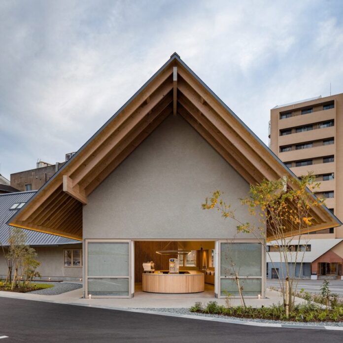 Exterior of tofu restaurant in Takeo Onsen