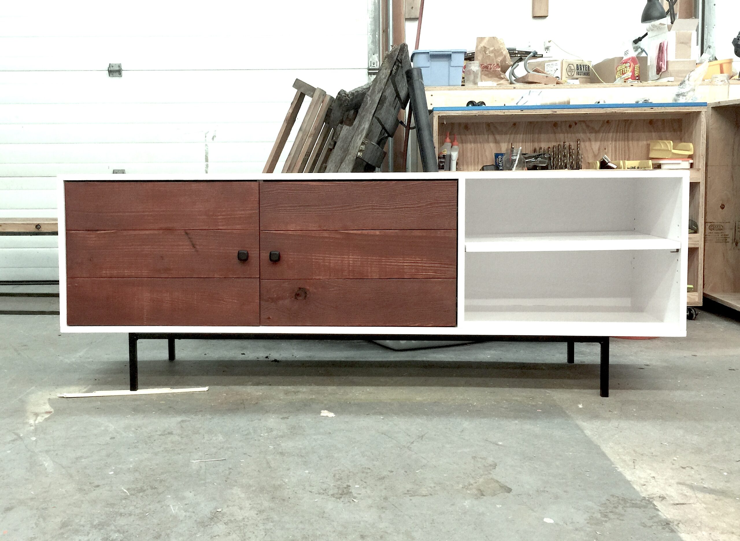 Long Modern Media Console or Entertainment Center