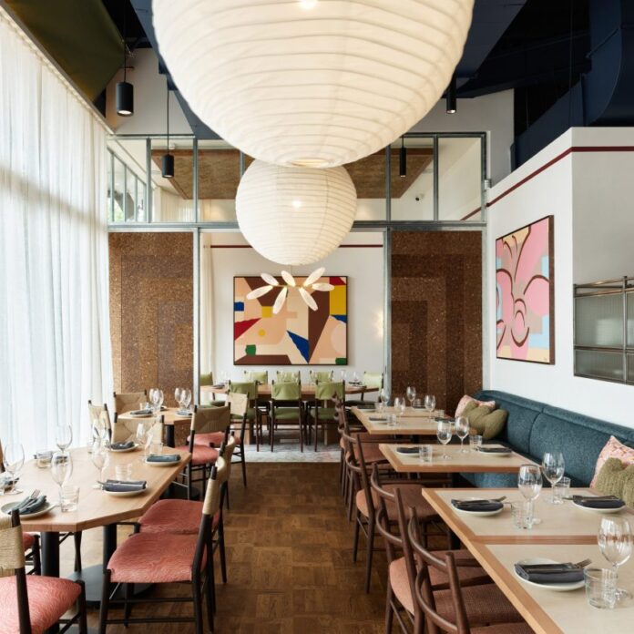 Interior of RAFI restaurant in Sydney, designed by Luchetti Krelle