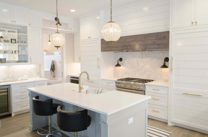 Light-colored Vaulted kitchen ceilings 