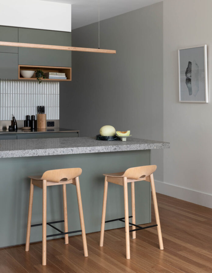 This Calming Apartment Kitchen Renovation Brings Nature Indoors