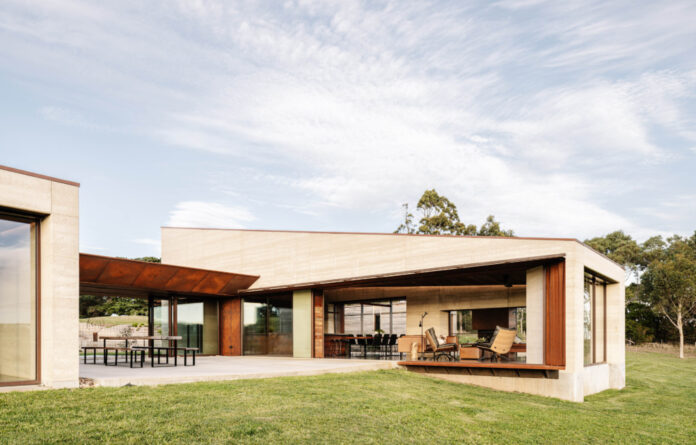 Inside A Spectacular Sustainable Farmhouse Made From Rammed Earth